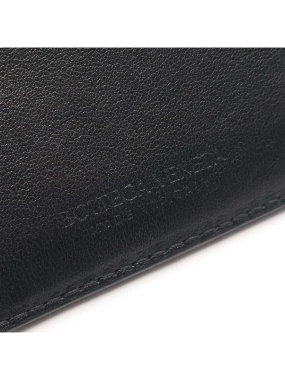 Bottega Veneta Coin Case Cassette Card Black Leather Maxi Intrecciato Fastener